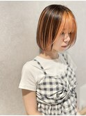 【アンブレラカラー&オレンジボブ】