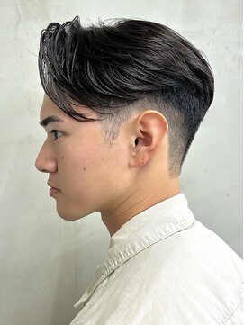 ニコ トウキョウ 渋谷(nico TOKYO) メンズセンターパートニュアンスパーマ毛流れ縮毛矯正刈り上げ