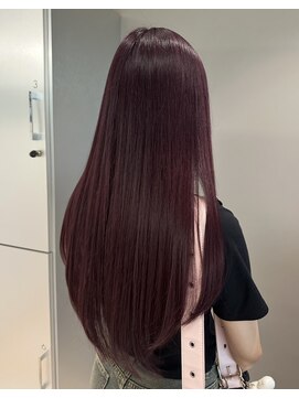 イオエ 西梅田(ioe) ブリーチなしカラー／髪質改善/ミルクティーベージュ/小顔へア