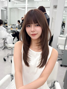 アマトウキョウスマートサロン(AMA TOKYO×Smart Salon) くびれレイヤー/顔まわりカット/レイヤーカット/小顔ヘア