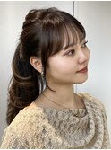 顔周りレイヤーカットベージュカラーくびれレイヤーカット