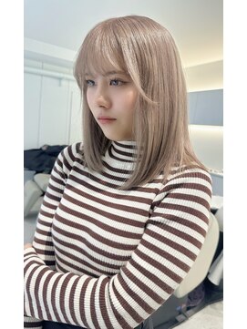 ノラ ウメダ(NORA UMEDA) 【chiaki】milktea beigeハイトーンケアブリーチミルクティー