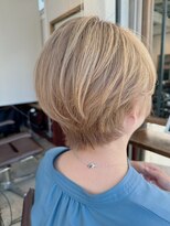 ルーファス 恵比寿 渋谷(Ruufus)&nbsp;40代50代大人ショートボブ/恵比寿渋谷/白髪ぼかしハイライト2603