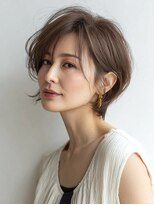Heart's美人設計と白髪ぼかし専門店 青山表参道店 脱白髪染め/ショートヘア【ハーツ】&nbsp;白髪ぼかし脱白髪染め似合わせショートボブ40代50代60代