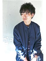 コンビネーション(combination)&nbsp;マッシュショート黒髪パーマスタイル☆クセ毛風☆