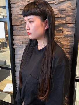 ドレープ(Drape) パッツンロング