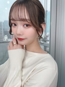 コア 銀座(COA) マロンベージュ/極細ハイライト/かきあげバング[銀座]