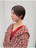 センターパートで大人ビューティー!ハンサムショート!
