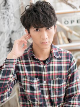 カバーヘア 上尾西口店(COVER HAIR) ツイストパーマ重めバングラウンドマッシュm上尾20代30代40代