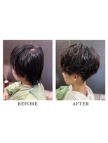 ヘアーメイク クーラ 行橋店(Hair make CURA)&nbsp;20代30代メンズスパイラルパーマワイルドオシャレ感アッシュ
