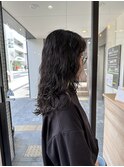 くるくるperm ロングパーマ　前髪パーマ　くせ毛風パーマ