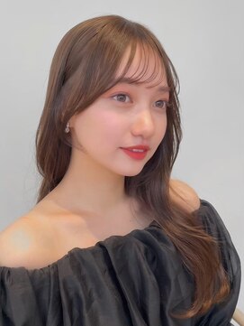 ノイ(noi) 顔周りレイヤーカットくびれヘアミルクティーベージュカラー