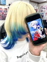 オタクヘア 渋谷(OTAKU HAIR) ブルーロック ミヒャエル・カイザー 推しカラー 裾カラー