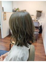 ヘアサロンシルク(Hair Salon Silk) グリーンハイライトカラー