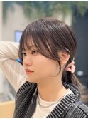 顔まわり/前髪カット/大阪韓国ヘア/ミディアム/谷町四丁目