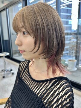 ビューナゴヤ 名駅(VIEW NAGOYA) 切りっぱなしボブ/ブルーブラック/ミニボブ/似合わせカット