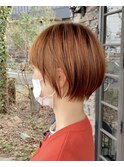 ショート#ボブ#マッシュ#オレンジ#ベージュ#豊橋#豊川#田原
