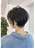 30代40代50代絶壁解消前髪あり小顔前下がりショートボブ【NAYU】