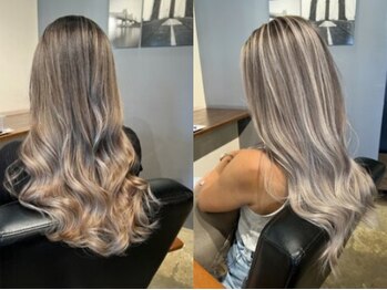 ソル ヘアー デザイン(SOL HAIR DESIGN)の写真/《SOL》自慢の厳選トリートメントを取り揃えているから、ブリーチ毛もスルスルと自然な指通りを叶えます…*