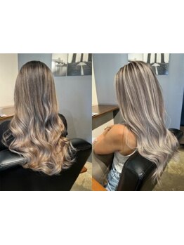 《SOL》自慢の厳選トリートメントを取り揃えているから、ブリーチ毛もスルスルと自然な指通りを叶えます…*