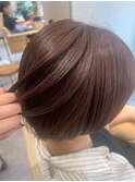 本八幡×ショート×オーガニックカラー×ブリーチなしカラー