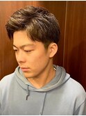 仙台 バーバー 七三分け