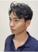 メンズツーセクションパーマスタイル