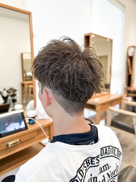 セイドット フクオカ(Say.FUKUOKA) 【メンズ★大名】アップバングスタイル×刈り上げ×ブリーチヘア