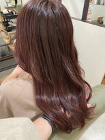 ニコ 四街道(nico)&nbsp;ナチュラルなピンクレッドブラウン/ゆる巻き/暗めピンクベージュ