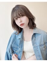 ロンドリゼル 札幌(Lond RiseL) オリーブグレー/前髪/ボブ/マロンベージュ/レイヤーカット/小顔