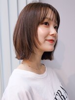 ガーデン 銀座(GARDEN)&nbsp;ボブ 顔まわり 前髪カット レイヤー チョコレートブラウン 前髪