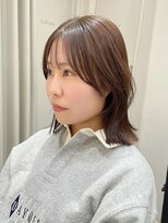 ロンド メリー 大宮(Lond merry)&nbsp;ミディアムレイヤーカット/マロンベージュ/顔周り/前髪/大宮