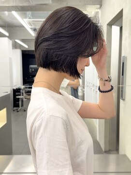 ブラン(Blanc Aoyama) ボブ/グレージュ/ベージュ/ブリーチなし/オリーブグレージュ