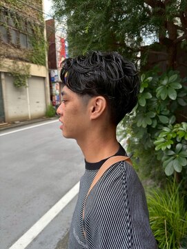 ボタンヘアー 日吉(BoTaN HAIR) ニュアンスパーマ/メンズパーマ/ニュアンスパーマ/黒髪/日吉
