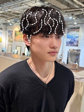 ノラ ヘアーサロン(NORA HAIR SALON) 韓国シャドウパーマルーズパーマラウンドマッシュフェザーパーマ