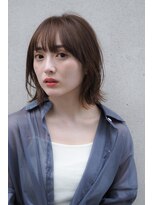 シータ 30代40代50代ミディアムレイヤー/ボブ/外ハネ