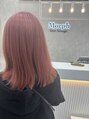 モルフ 名取美田園店(Morph) 1~2回ブリーチで叶うコーラルピンク