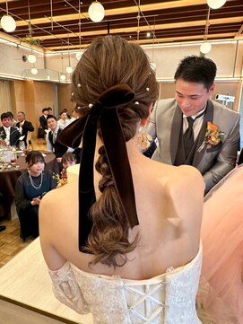 カミエ(kamie) 大人大人可愛いなブラウンセミロングスタイル