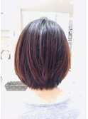 前上りショートボブ