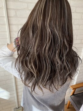 ココテラス(coco terrace) ベージュハイライトカラー♪ケアブリーチ/ブリーチ/韓国