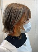 《tomi》切りっぱなしボブ×インナーデザイン