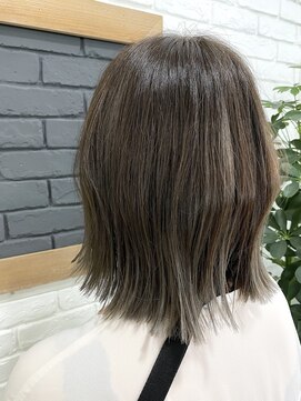 セレスト 町田店(CELESTE) 外ハネボブ×アッシュベージュ