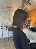 切りっぱなしボブ