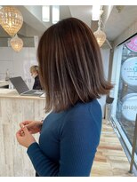 タオ 河原町(Tao)&nbsp;"長めボブとコントラストハイライト"