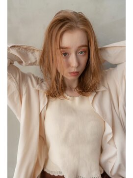 イルハバナ 渋谷(ill HAVANA) ロングレイヤー/オレンジベージュ/透明感カラー