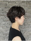 ミニショートショートパーマハンサムショートスパイラル