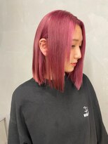 オタクヘア 渋谷(OTAKU HAIR) 前髪/マチルダボブ/ピンクベージュ/インナーグレージュ[渋谷駅]