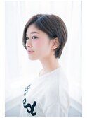 ナチュラル耳かけボブ