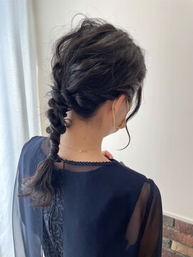 ラボヌールヘアー オリビエ 北千住店(La Bonheur hair Olivier) 編みおろしヘアセット