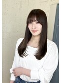 レイヤーカット イメチェン オリーブベージュ